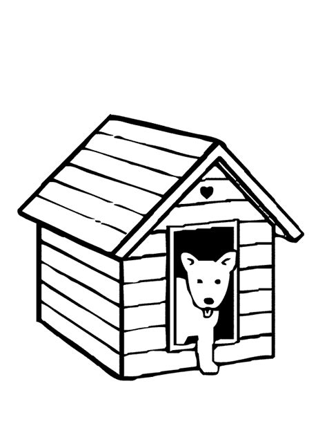 Free Printable Coloring Pages | Puppy coloring pages, Dog house, House colouring pages