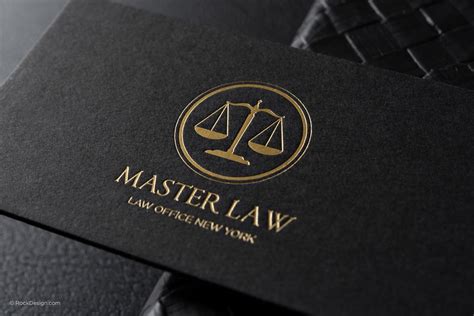 FREE Lawyer business card template | RockDesign.com