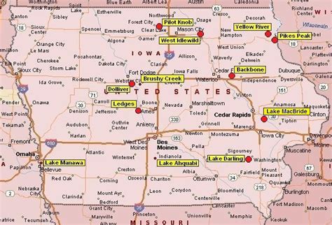 Iowa Campground Map