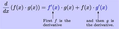 Product Rule of Derivatives, Definition and Examples - Double Math