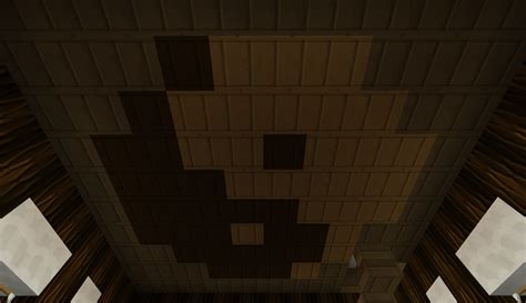 Ceiling in my temple, using the new planks : Minecraft