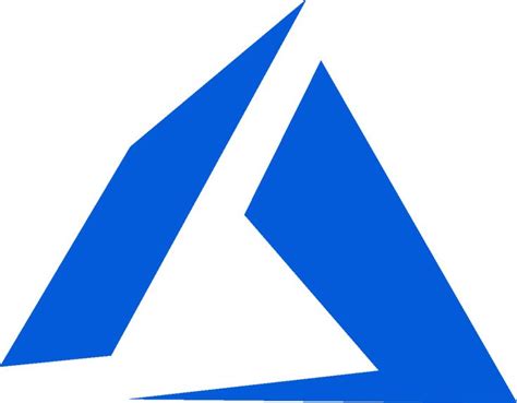 a blue triangle with the letter a on it