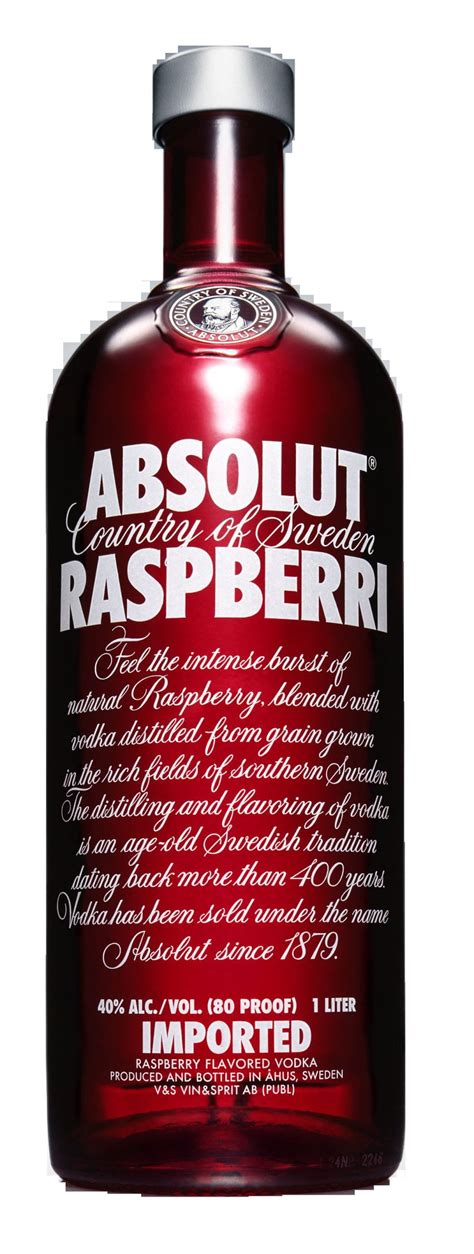 Absolut Raspberri Vodka Bottle - Pro Sport Stickers