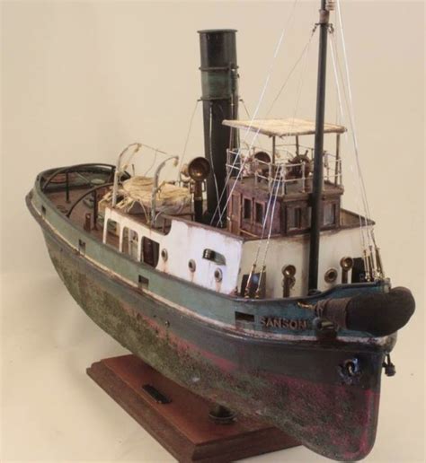 Sanson Tug Boat - Wood Model Kit - by Barlas Pehlivan | Boat, Model ships, Scale model ships