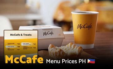 McCafe Menu Prices in Philippines May 2024