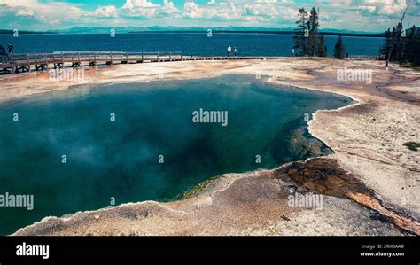 Yellowstone National Park Hot Springs Geysers Stock Photo - Alamy