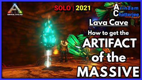 Ark Center - SOLO ARTIFACT OF THE MASSIVE from Lava Cave (Easiest Way ...