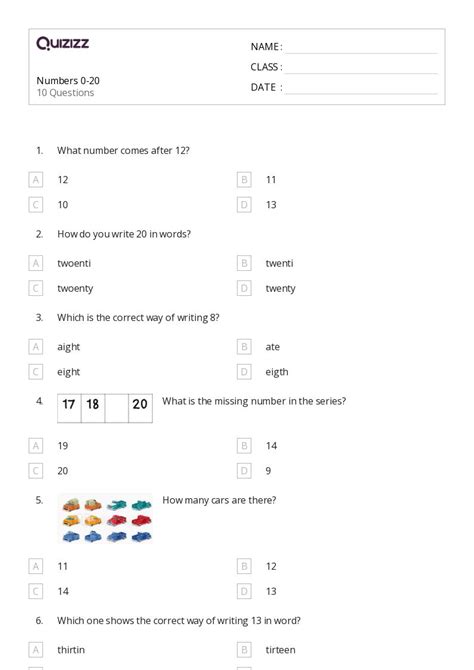 50+ Writing Numbers 0-10 worksheets for 1st Grade on Quizizz | Free ...