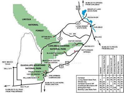 Carlsbad Caverns Map - Park JunkiePark Junkie