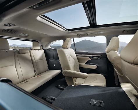 Interior View of rear seat in the 2020 Toyota Highlander - Charlesglen ...