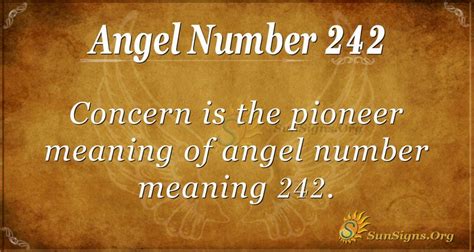 What Does 242 Mean In Angel Numbers