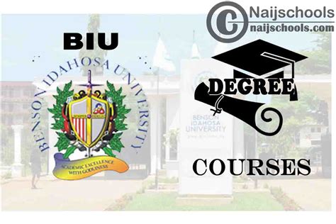 Degree Courses Offered in BIU for Students to Study - NAIJSCHOOLS