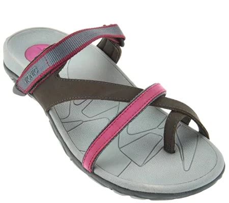 Vionic Orthotic Leather Sport Sandals - Mojave - Page 1 — QVC.com