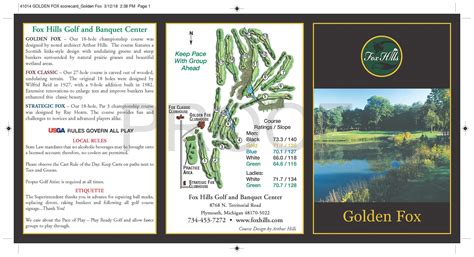 3 Courses - Fox Hills Golf & Banquet Center