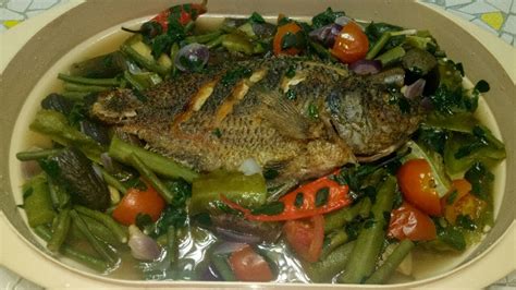 Dinengdeng with Fried Tilapia Ilocano Recipe - YouTube