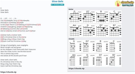 Chord: Silver Bells - tab, song lyric, sheet, guitar, ukulele | chords.vip