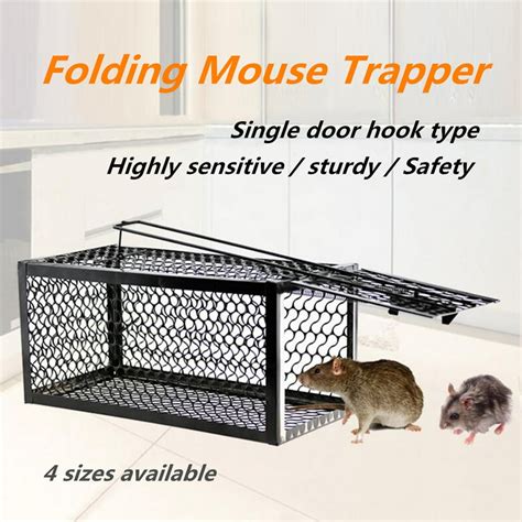 4 Size Mouse Trap, Humane Live Rat Traps Cage,Pet Safe Small Animals ...