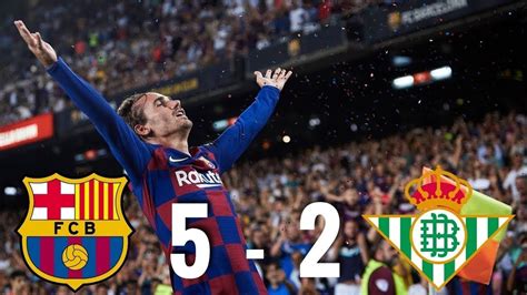 Barcelona vs Real Betis 4 1 Highlights & Goals Resumen y Goles Last Match - YouTube