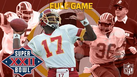 Super Bowl XXII: Doug Williams Defeats John Elway | Redskins vs. Broncos | NFL Full Game - YouTube