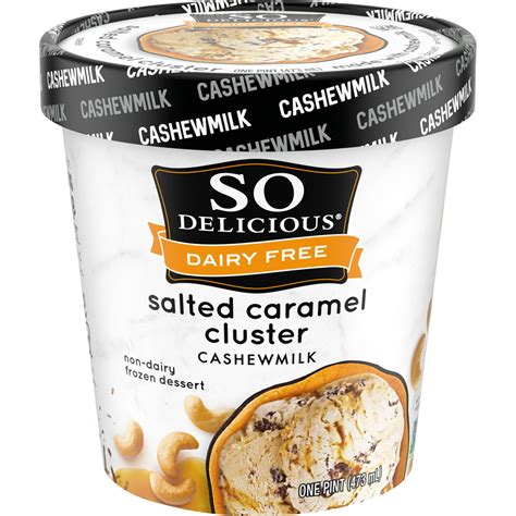 So Delicious Dairy Free Salted Caramel Cluster Cashewmilk Frozen Dessert, 16 fl oz - Walmart.com ...