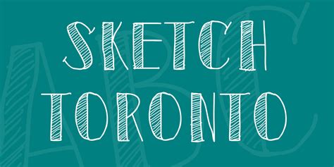 Sketch Toronto Font · 1001 Fonts | Caracteres, Tipografía