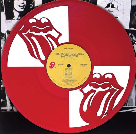 Rolling Stones Laser Cut Lips Red Vinyl LP Record Limited Display M4 | Gold Record Outlet Album ...