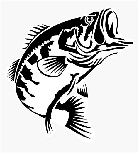 Clip Art Largemouth Bass Silhouette Bass Fishing Png X Px | My XXX Hot Girl