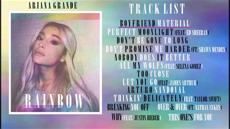 Rainbow - Ariana Grande (ALBUM FAN-MADE PREVIEW) - YouTube