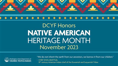 DCYF Honors Native American Heritage Month | Washington State Department of Children, Youth, and ...