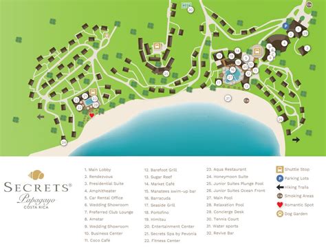 Resort Map | Secrets Papagayo | Costa Rica