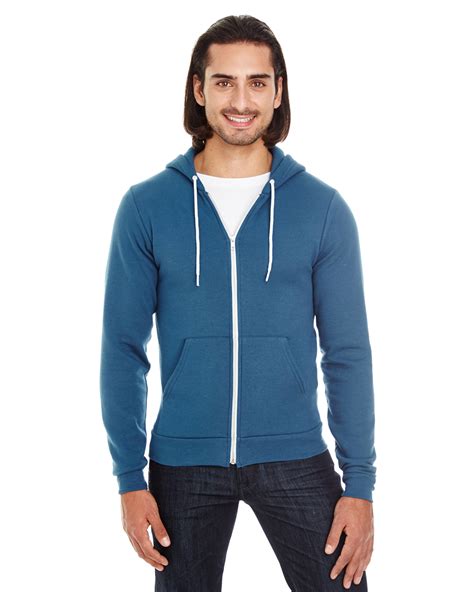 American Apparel F497 - Unisex Flex Fleece Zip Hoodie - Friendly Arctic Printing