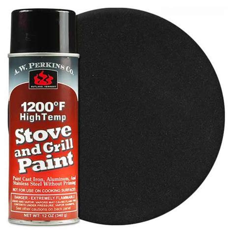 1200º Black Metallic Stove Paint-12 oz Spray On | WoodlandDirect.com: Wood Stove Accessories, A ...