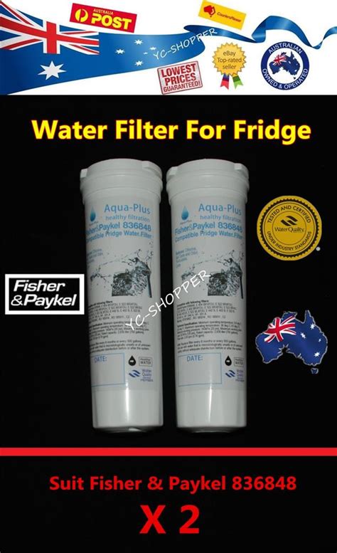 2 X Fisher Paykel Replacement Fridge Water Filter 836848 | eBay