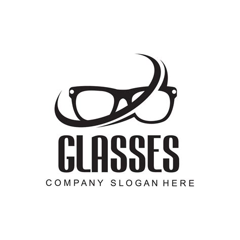 glasses logo design, vector illustration of optical tools to style and ...