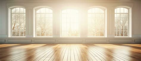 Empty room with bog window and wooden floor 29559528 Stock Photo at Vecteezy