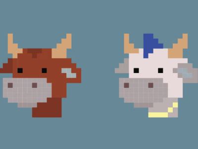 Pixel Cow #1 by bhvora on Dribbble