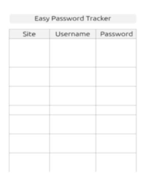 SOLUTION: Passwordtrackerwide 8 5x11 - Studypool