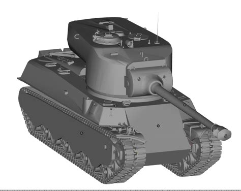 STL file M6A2E1 American VIII heavy tank 🪖 ・3D printer design to download・Cults