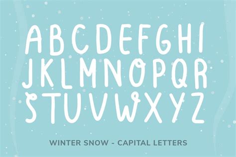 Free Winter Snow Display Font | Winter snow, Snow, Winter