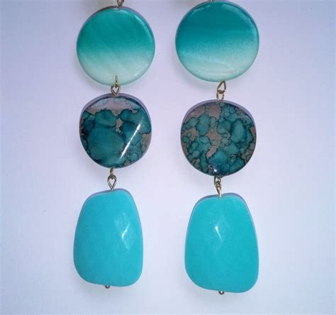 Beautiful Statement Drop Earrings. Clip On. Hand Made in the U.K. Special Offer. | eBay