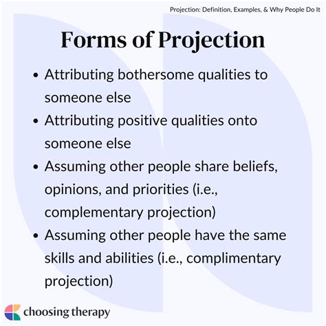 Projection: Definition, Examples, & Why People Do It | ChoosingTherapy.com