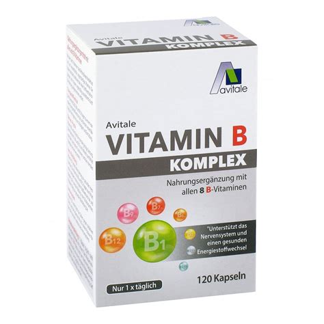 Vitamin B Komplex Kapseln 120 stk – günstig bei apotheke.at