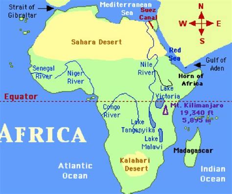 map of africa showing sahara desert | maps | Pinterest | Discover more ideas about Africa