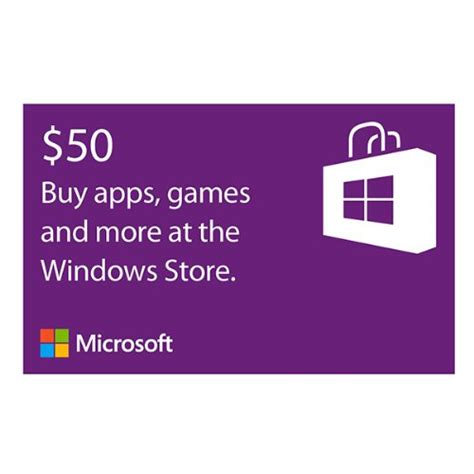 Microsoft Windows Store Gift Card - $50 Value [Online Code] - Best Gift ...