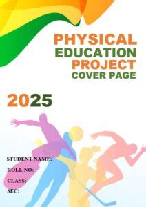 2+ Free Physical Education project cover page Template