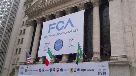 Fiat Chrysler Automobiles Starts Trading On New York Stock Exchange