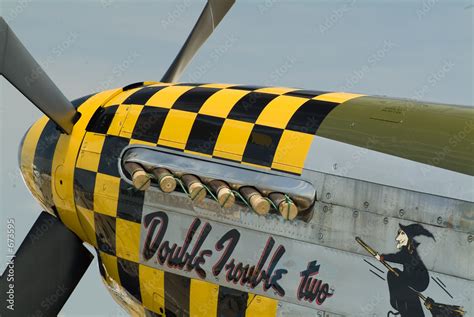 Foto de p-51 mustang nose art do Stock | Adobe Stock