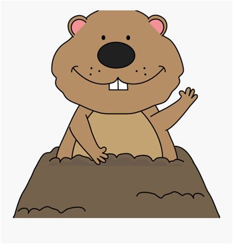 Transparent Cartoon Groundhog Clipart - Groundhog No Shadow Clip Art , Free Transparent Clipart ...