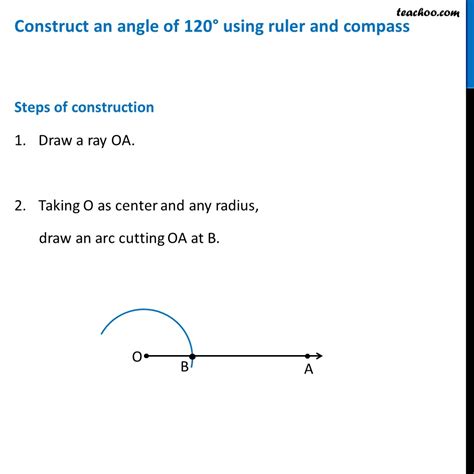 Construct an angle of 120° using compass - Constructing angles