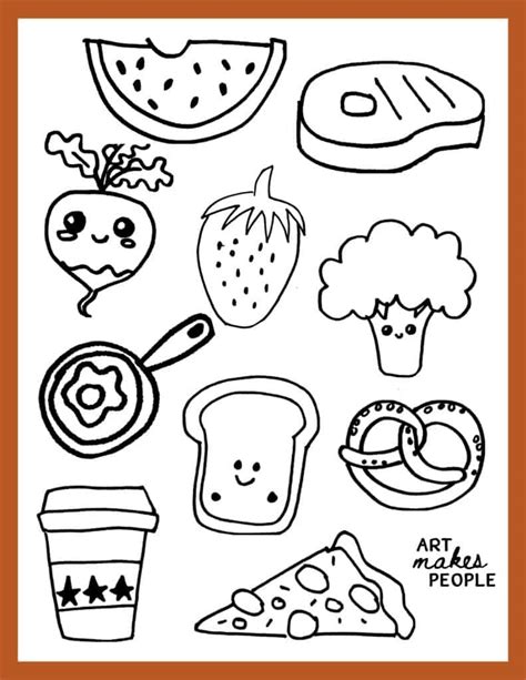 Cute Easy Doodle Art For Beginners Food Doodle Cartoo - vrogue.co